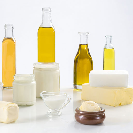 Huile, beurre et saindoux